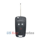 FCC A2GM3AFUS03 Flip key shell 3 button DWO5 blade for 2013-2016 Chevrolet Spark PN 42695007 95233524 95989830