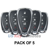 (Pack of 5) FCC HYQ4EA 434mhz Smart key 4 button ID46 chip for 2017 Chevrolet Camaro Malibu