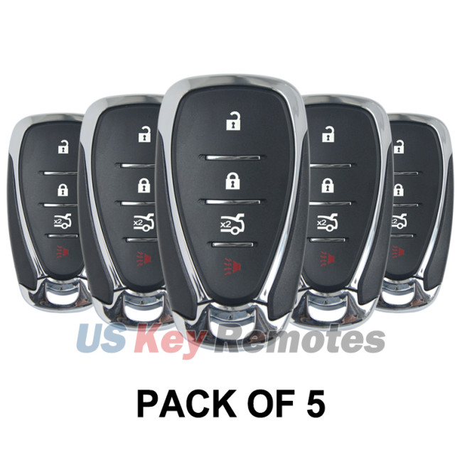(Pack of 5) FCC HYQ4EA 434mhz Smart key 4 button ID46 chip for 2017 Chevrolet Camaro Malibu