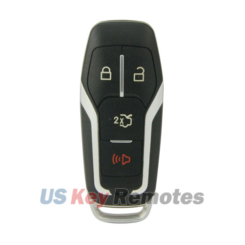 FCC M3N-A2C31243800 Smart Key Shell 4 button for 2015-2017 Ford Edge Escape Explorer Fusion Mustang P/N 164-R8109
