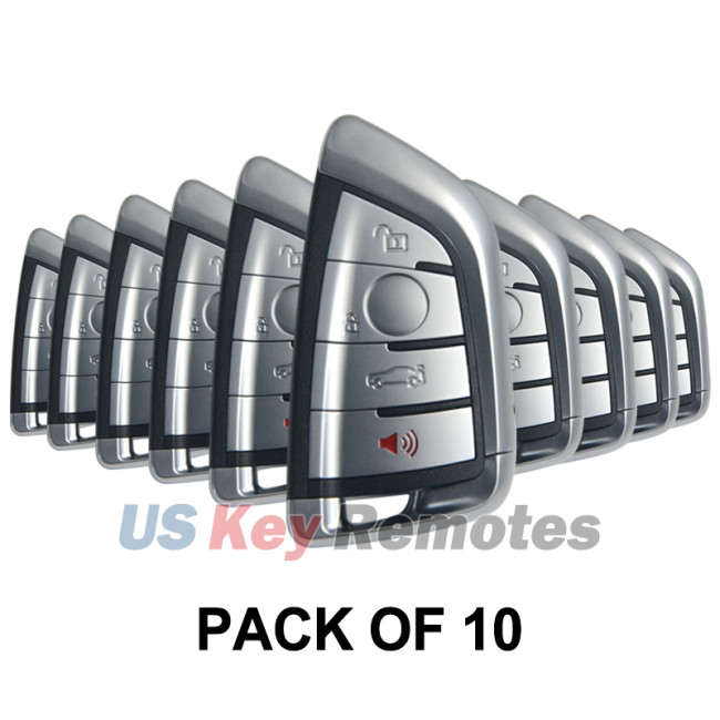 (Pack of 10) FCC NBGIDGNG1 Smart key shell 4 button for BMW X5 X6 3 5 Series 2014-2018