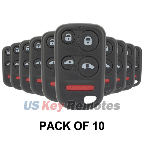 (Pack of 10) FCC OUCG8D-440H-A Keyless Entry Remote Shell 5 button for Honda Odyssey 2001-2004