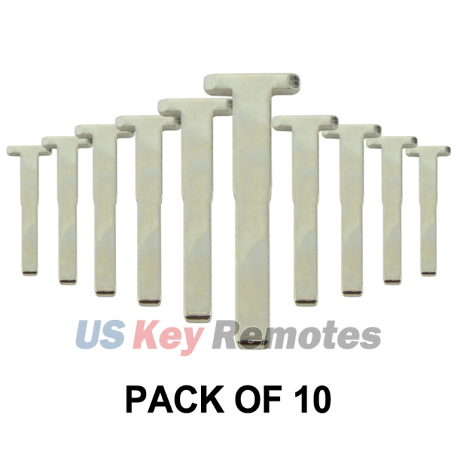 (Pack of 10) Emergency Key blade for KR55WK48801 Ford Fiesta C-Max 2011-2019
