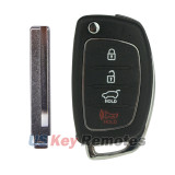 FCC TQ8-RKE-4F25 Flip key shell 4 button for Hyundai Tucson Santa Fe