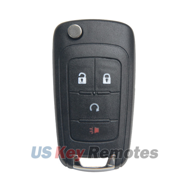 FCC OHT01060512 flip key shell 4 button for Chevrolet Equinox Sonic Trax Terrain 2010-2017