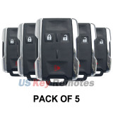 (Pack of 5) FCC M3N-32337100 Keyless Entry Remote 3 button 315mhz for Chevrolet GMC PN 13577771