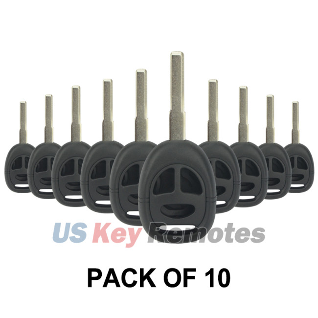 (Pack of 10) KHH-20TN-1 Remote head key shell 3 button for SAAB