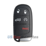 FCC M3M-40821302 Smart key 5 button 433Mhz HITAG AES 4A chip for 2011-2021 Chrysler 200 300 Dodge Charger Journey Challenger PN 68155687AB