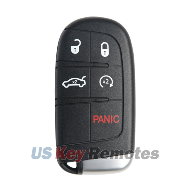 FCC M3M-40821302 Smart key 5 button 433Mhz HITAG AES 4A chip for 2011-2021 Chrysler 200 300 Dodge Charger Journey Challenger PN 68155687AB