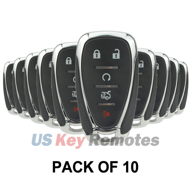 (Pack of 10) FCC HYQ4EA Smart key shell 5 button for Chevrolet Camaro Cruze Malibu 2016-2020