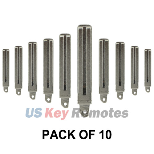 (Pack of 10) PN 81996-A4000 81996-A7000 Flip key blade for Kia Optima Sorento Forte Soul Sportage 2013-2017