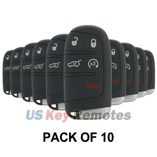 (Pack of 10) FCC M3N-40821302 smart key shell for Dodge Durango 2014-2016