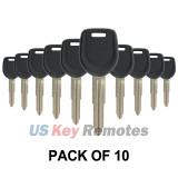 (Pack of 10) Transponder Key MIT8 46 Chip for Mitsubishi 2000-2006