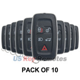 (Pack of 10) FCC KOBJTF10A smart key shell 5 button for Landrover Range Rover Sport LR4 2010-2012 P/N AH22-15K601-AD