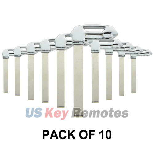 (Pack of 10) PN 22984995 Emergency Key blade for Chevrolet Cruze Suburban Tahoe GMC Acadia Yukon Sierra 2014-2017