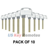 (Pack of 10) Emergency Key blade for 2017 2018 Audi SQ7 Q7 TT A4 A5
