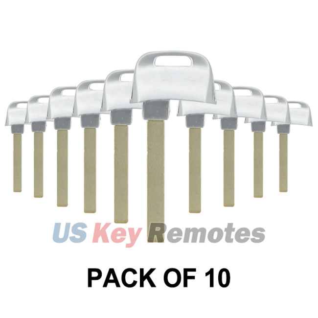 (Pack of 10) Emergency Key blade for 2017 2018 Audi SQ7 Q7 TT A4 A5