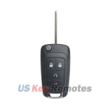 FCC OHT01060512 flip key shell 4 button for Chevrolet Equinox Sonic Trax Terrain 2010-2017