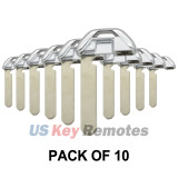 (Pack of 10) PN 35118-T2A-A50 Emergency Key blade HON66 for Honda Accord Crosstour Odyssey