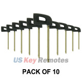 (Pack of 10) PN 69515-08020 Emergency key blade for Toyota Sienna 2011-2014