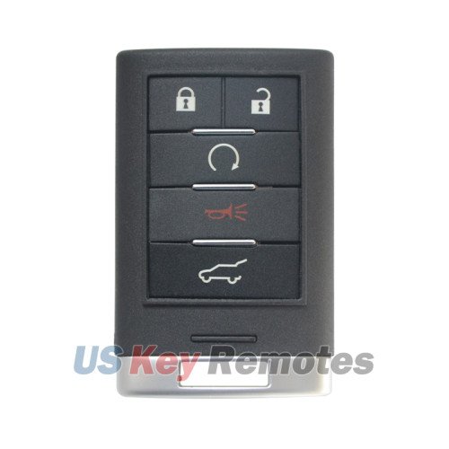 FCC NBG009768T Smart key 5 button 315mhz for Cadillac SRX 2010-2015 PN 22865375