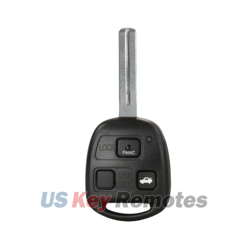 FCC HYQ12BBT Remote head key 3 button 314mhz 4C chip TOY48 short for 2001-2008 Lexus ES330 LS430 SC430 PN 89070-33751
