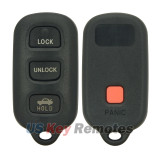FCC HYQ12BAN Keyless Entry Remote Shell 4 button for Toyota Camry Solara