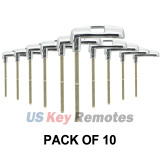(Pack of 10) Emergency Key blade for Land Rover Range Rover Sport 2018 2019