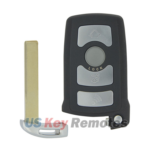 FCC LX 8766 S Smart Key 4 button 315Mhz ID46-Hitag2-PCF7953 chip for BMW 7 series 2002-2008 CAS1