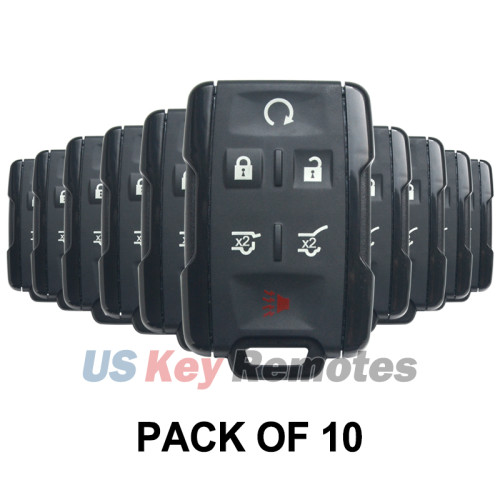 (Pack of 10) FCC M3N-32337100 Keyless Entry Remote Shell 6 button for Chevrolet Tahoe Suburban 2015-2018 PN 13577766