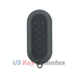 FCC LTQFI2AM433TX Flip remote key 3 button 433mhz ID46-PCF7946 chip SIP22 blade for 2007-2018 Fiat 500 Doblo Punto (Delphi system)