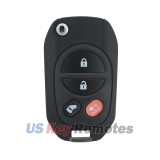 Modified flip key shell 4 button TOY43 blade for Toyota Sequoia