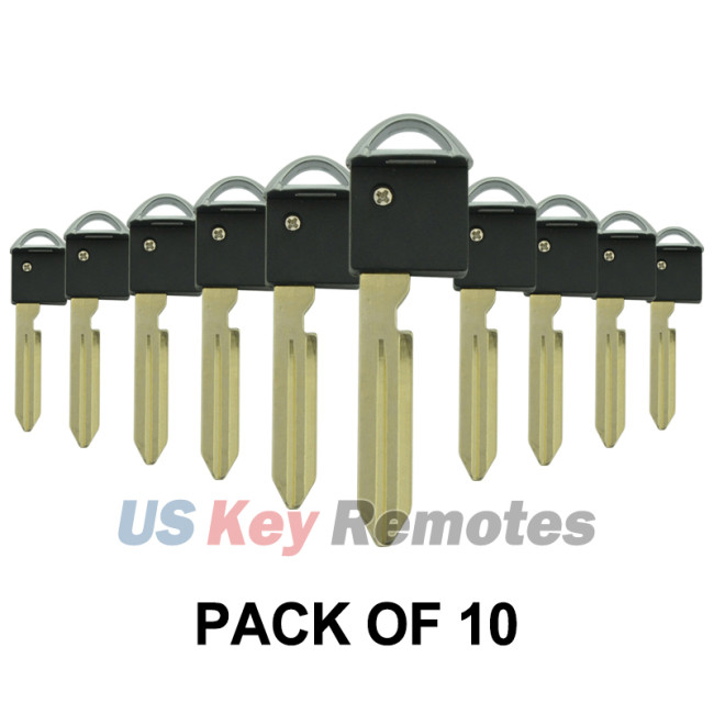 (Pack of 10) Emergency Key blade NSN14 ID46 chip for NISSAN