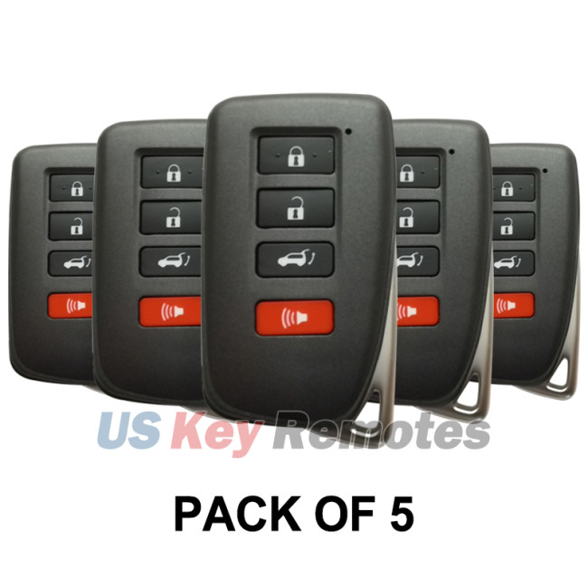 (Pack of 5) FCC HYQ14FBB Smart Key 4 button 315Mhz 8A chip for Lexus RX350 RX450H 2016-2019 PN 89904-0E160 (board 231451-0010)