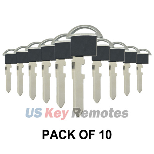(Pack of 10) PN KDY3-76-201 D6Y1-67-2GXC D6Y1-76-2GXB Emergency Key Blade for Mazda FCC KR5WK49383 WAZSKE13D01
