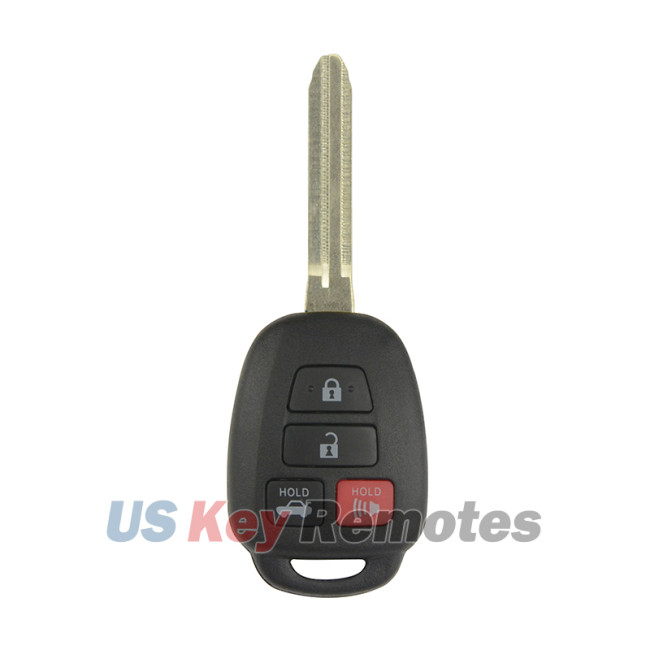 FCC HYQ12BDM Remote head key shell 4 button TOY43 for Toyota Camry Corolla