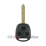Remote head key shell 3 button TOY47 blade for Toyota Yaris 2010