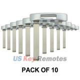 (Pack of 10) PN 20765513 Emergency Key blade for Cadillac ATS SRX XTS Chevrolet Corvette 2010-2017