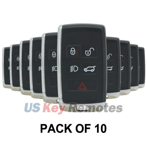(Pack of 10) Smart key shell 5 button for Jaguar XF XJ EX F-Pace F-Type 2019