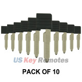 (Pack of 10) Emergency Key blade MZD24 for FCC BGBX1T458SKE11A01 Mazda 3 6 CX-7 CX-9 SPEED 6 2006-2009