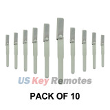 (Pack of 10) Emergency Key blade for KOBJTF10A Range Rover Sport Evoque Discovery 4 Jaguar XJ XK XF XE F 2010-2017
