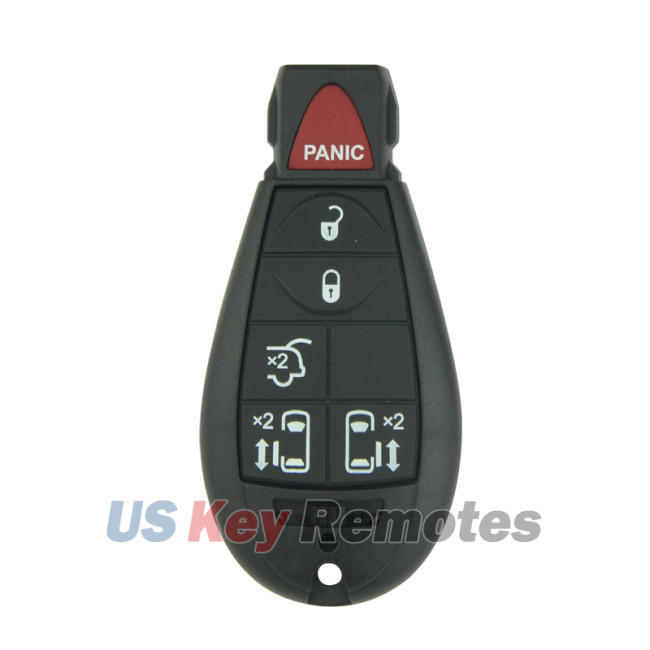 FCC M3N5WY783X Fobik key shell 6 button for Chrysler Town & Country 300 Dodge Challenger Charger Journey Durango RAM Jeep 2008-2012