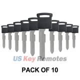 (Pack of 10) Emergency key blade for Suzuki Grand Vitara SX4 2006-2011
