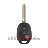 FCC HYQ12BDM Remote head key 3 button 314.4Mhz G chip for 2012-2017 Toyota Prius C PN 89070-52F60