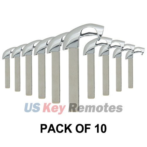 (Pack of 10) PN 22984994 Emergency Key blade for Cadillac Escalade ATS CT6 SRX CTS XTS XT5 2014-2018