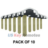 (Pack of 10) Emergency key blade for Acura TL RDX ZDX ILX 2013 2014