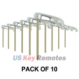 (Pack of 10) Emergency Key blade for BMW 7 Series X5 X6