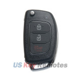Flip key shell 3 button for Hyundai Elantra Genesis 2009 2010