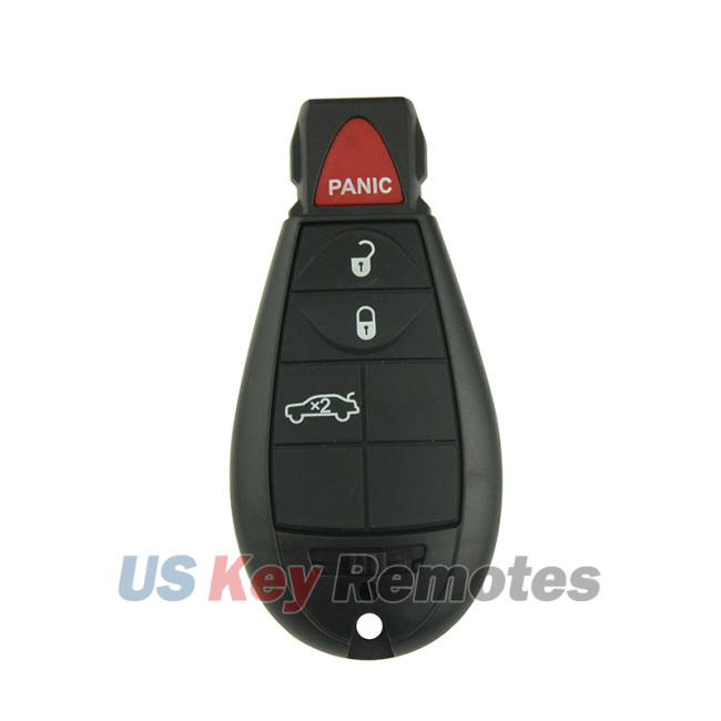 FCC M3N5WY783X Fobik key shell 4 button for Chrysler Town & Country 300 Dodge Challenger Charger Journey Durango RAM Jeep 2008-2012