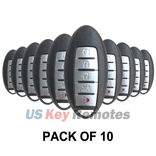 (Pack of 10) FCC KR5S180144014 S180144310 smart key shell 5 button for Nissan Altima Maxima 2016-2018
